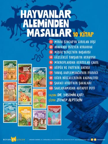 Hayvanlar Aleminden Masallar Seti 10 Kitap