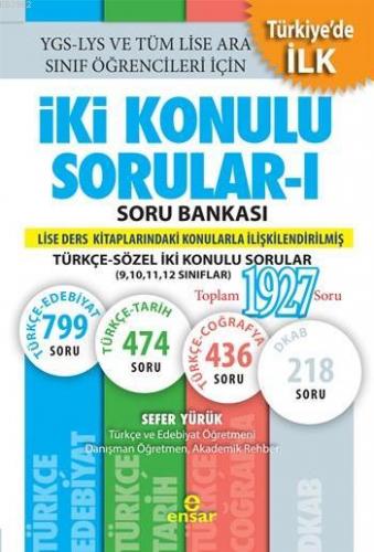 İki Konulu Sorular - I Soru Bankası; Türkçe-Sözel İki Konulu Sorular